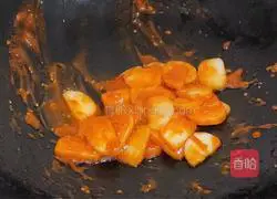 Korean spicy Illustration of how to make fried rice cake 9