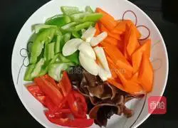 Illustration of how to make fried tofu with mixed vegetables 2