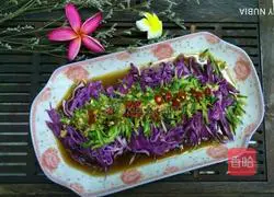 Illustration of how to make cold double silk noodles 6