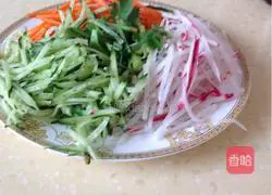 Illustration of how to make cold jellyfish skin 5