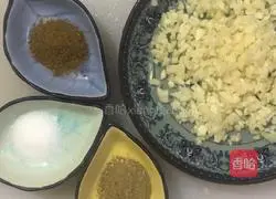 Illustration of how to make red oil King Oyster Mushroom 3