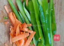 Pleurotus eryngii bamboo shoots slices Illustration of how to do it 4