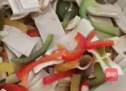 Illustration of how to make stir-fried tofu skin 2