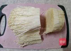 Illustration of how to make cold garlic mushrooms 2