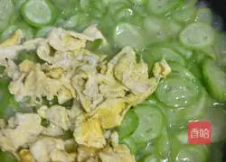 Illustration of how to make luffa and scrambled eggs 6