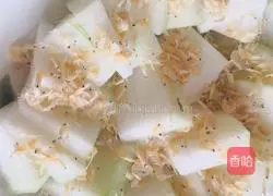 Illustration of how to make steamed winter melon with shrimp 3