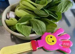 Illustration of how to cook rapeseed with sea rice 1