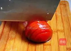 Good news for kitchen novices—Illustration of how to make summer quick dish tomatoes with sauce 4