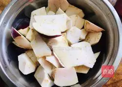 Illustration of home-style fried eggplant 1