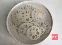 Illustration of how to make rouge lotus root slices 5