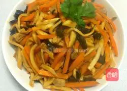 Illustration of how to make fish-flavored king oyster mushroom 7