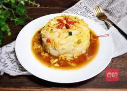 Illustration of how to make wolfberry mixed with baby cabbage 12