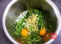 Illustration of how to make shredded radish meatballs 8