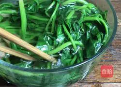 Illustration of how to make cold spinach (good luck) 5