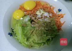 Illustration of how to make vegetable radish meatballs 3