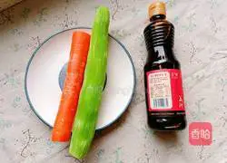 Illustration of how to make fried carrots and lettuce 1