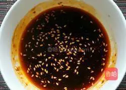 Cold tofu skin with chives Practice illustration 7