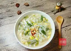 Illustration of making slurry noodles 12