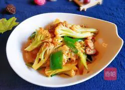 Illustration of how to make stir-fried cauliflower 1