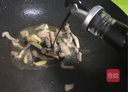 Stir-fried broccoli Illustration of how to make shredded pork 8