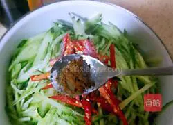 Illustration of how to make cucumber mixed with Qianzhang#lightfoodreducingfat#10