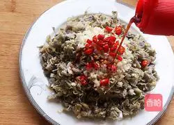 Steamed fresh Illustration of how to make kudzu flowers 10