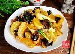 Illustration of how to cook cucumber with fungus 11