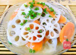 Illustration of how to make fried lotus root slices 9