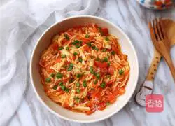 Illustration of how to make enoki mushrooms in sour juice 9