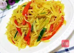 Illustration of how to make stir-fried shredded potatoes 11