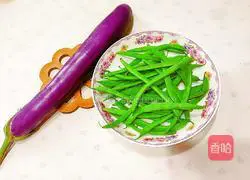 Illustration of how to make eggplant and beans 2