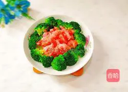 Illustration of how to make green trees and red flowers 10