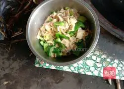 Illustration of how to make hot pepper dried tofu 5