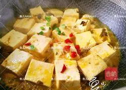 Illustration of how to make golden soup pickled cabbage and tofu 7
