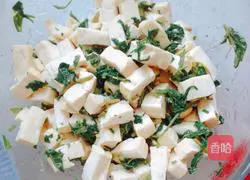 Illustration of how to make toon sprouts mixed with tofu 10