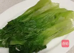 Oyster sauce garlic paste Illustration of how to make lettuce 7