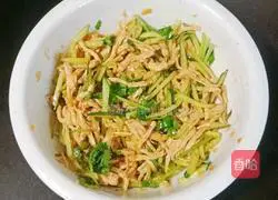 Cold Shredded Chicken Illustration of how to do it 17
