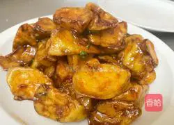 Illustration of braised eggplant (home cooking) 8