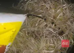 Illustration of how to make vegetarian fried bean sprouts 8