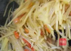 Hot and sour potato shreds recipe 3