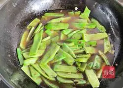 Illustration of making sauce-flavored flat kidney beans 6
