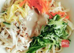 Illustration of how to make sesame cold noodles 5