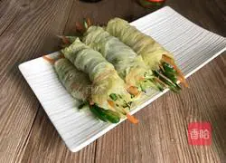 Illustration of how to make vegetable rolls for weight loss and beauty 18