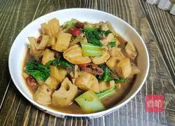 Recipe for stewed lotus root with cabbage Illustration 9