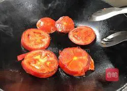 Illustration of home-style fried tomatoes 4