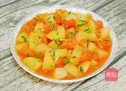 Illustration of how to make fried tomatoes and potatoes 14