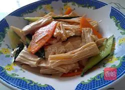 Illustration of how to make red oil yuba 7