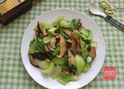 Olive oil Illustration of how to make mushrooms and rape 1