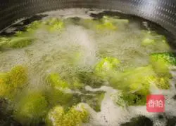 Illustration of how to cook broccoli and shrimps 4