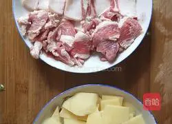 Illustration of how to make dry pot potato slices 2